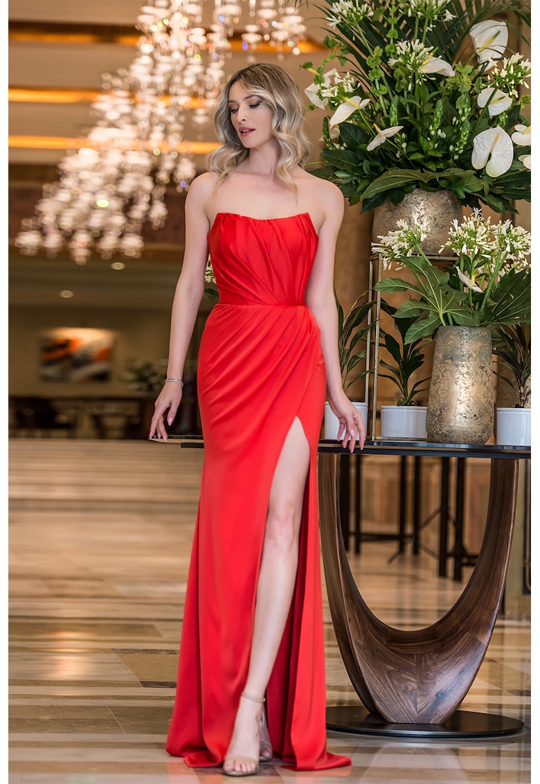 Rochie lunga din satin