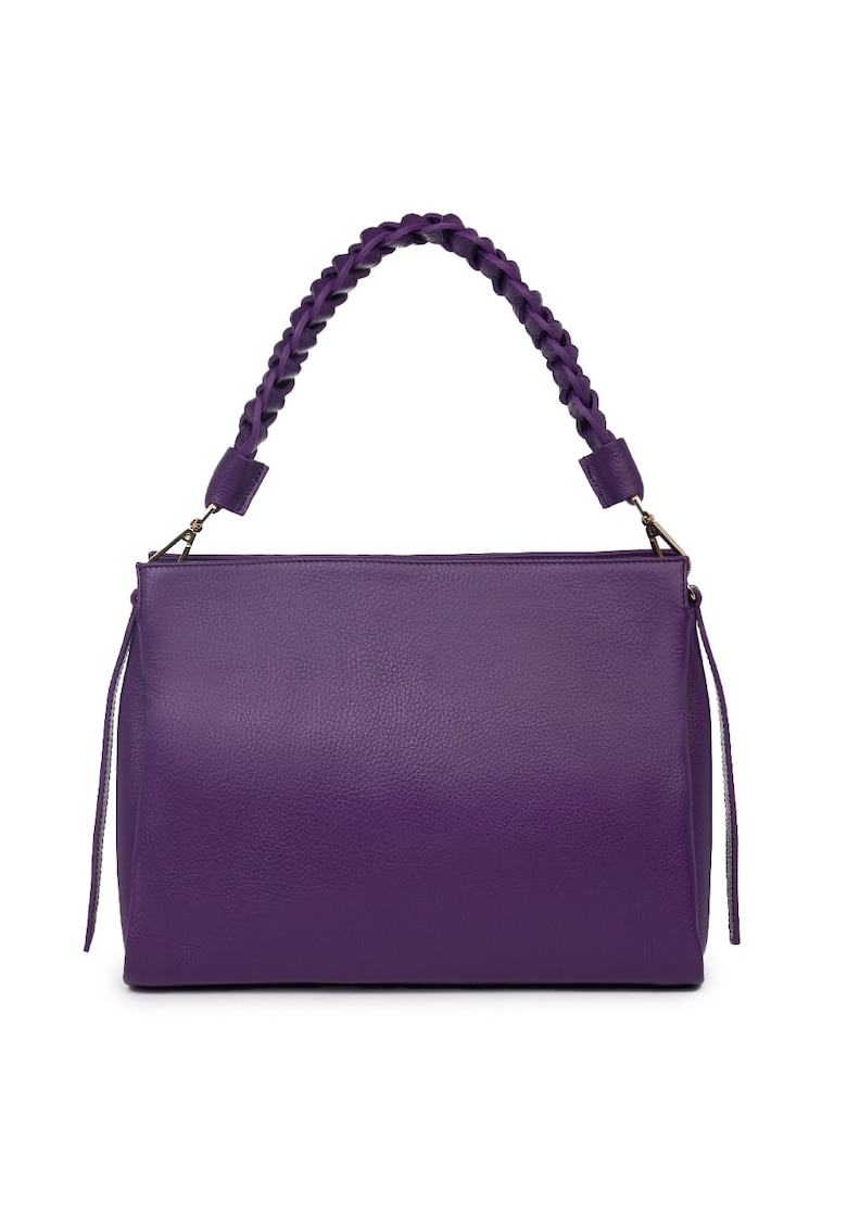 Geanta dama din piele naturala Natalia - Mov