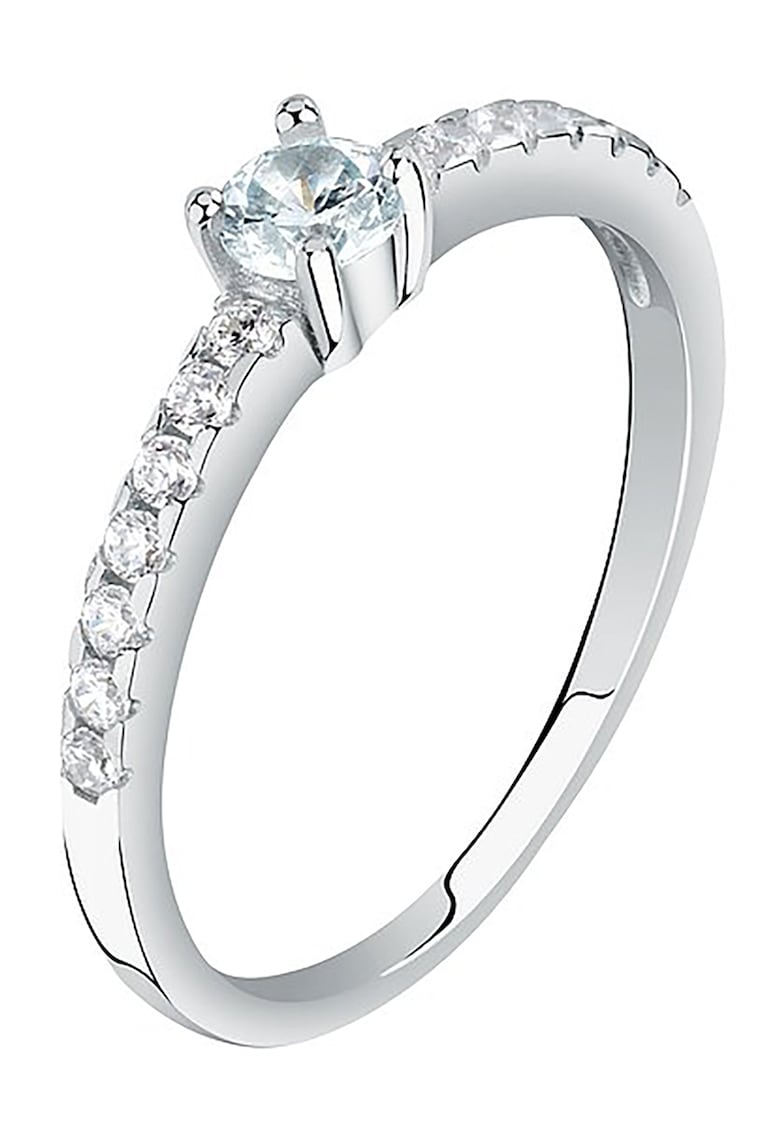 Inel de argint veritabil cu zirconia