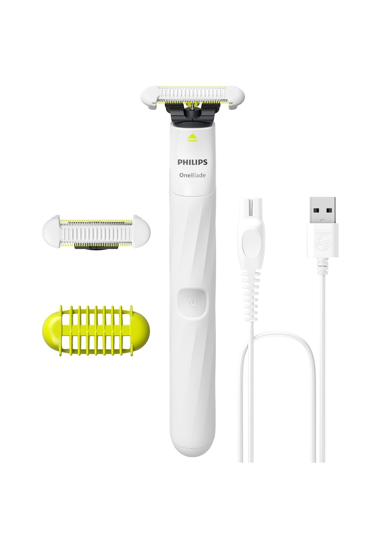 Aparat electric de ras si tuns OneBlade Intimate QP1924/30 - special conceput pentru zonele intime - o lama SkinProtect aditionala - unisex