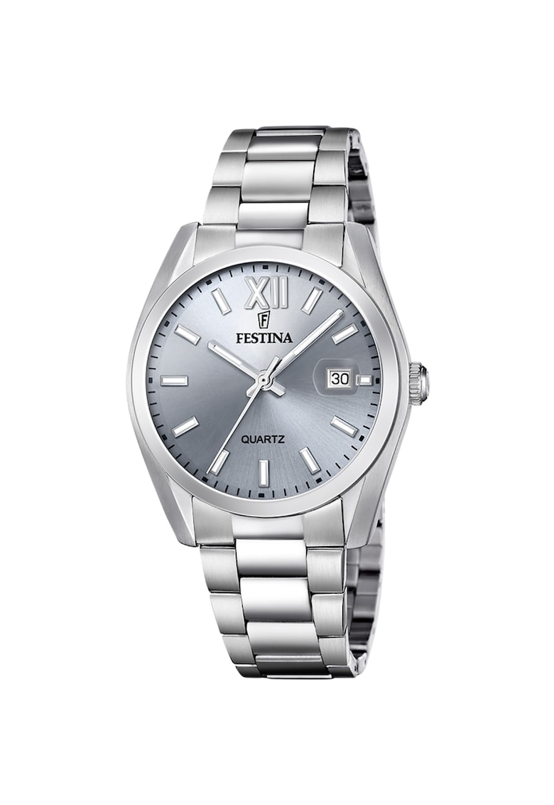 Ceas barbatesc - F20707/1 - Quartz - Argintiu
