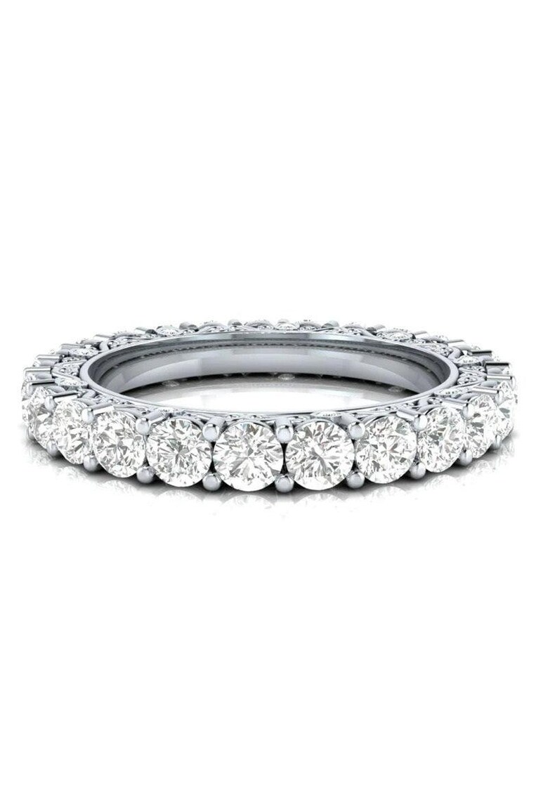 Inel tennis - argintiu - cu pietre din zirconiu - Jesica C9 - (circumferinta: mm