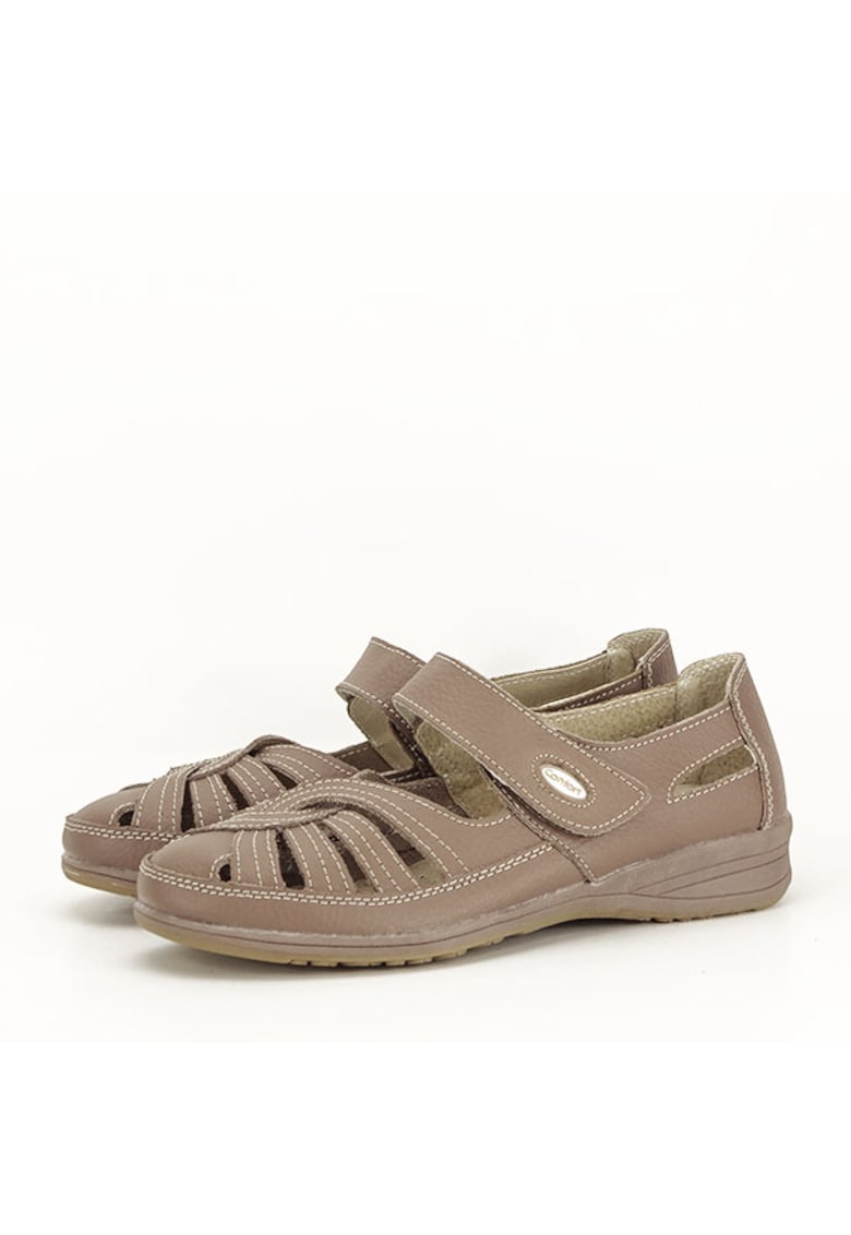 Balerini piele naturala Dorina maro M5 8059