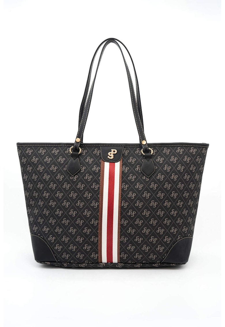 Geanta tote din piele ecologica cu imprimeu