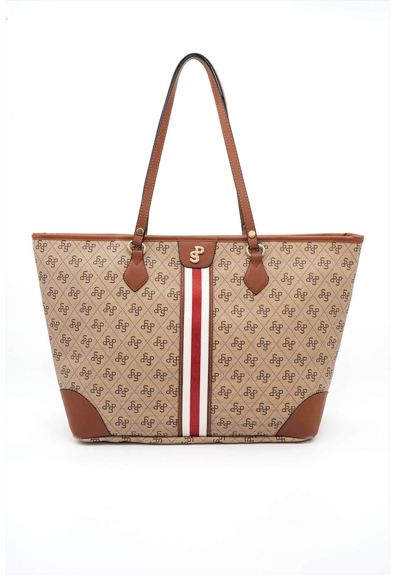 Geanta tote din piele ecologica cu imprimeu