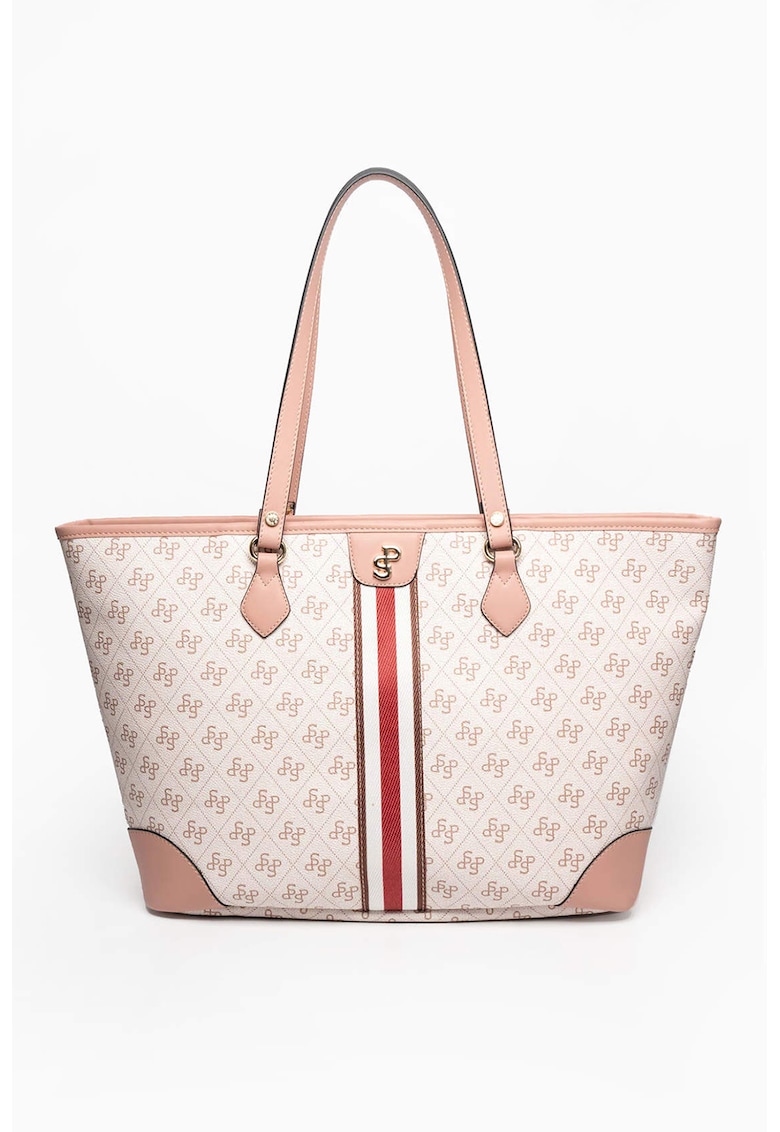 Geanta tote din piele ecologica cu imprimeu