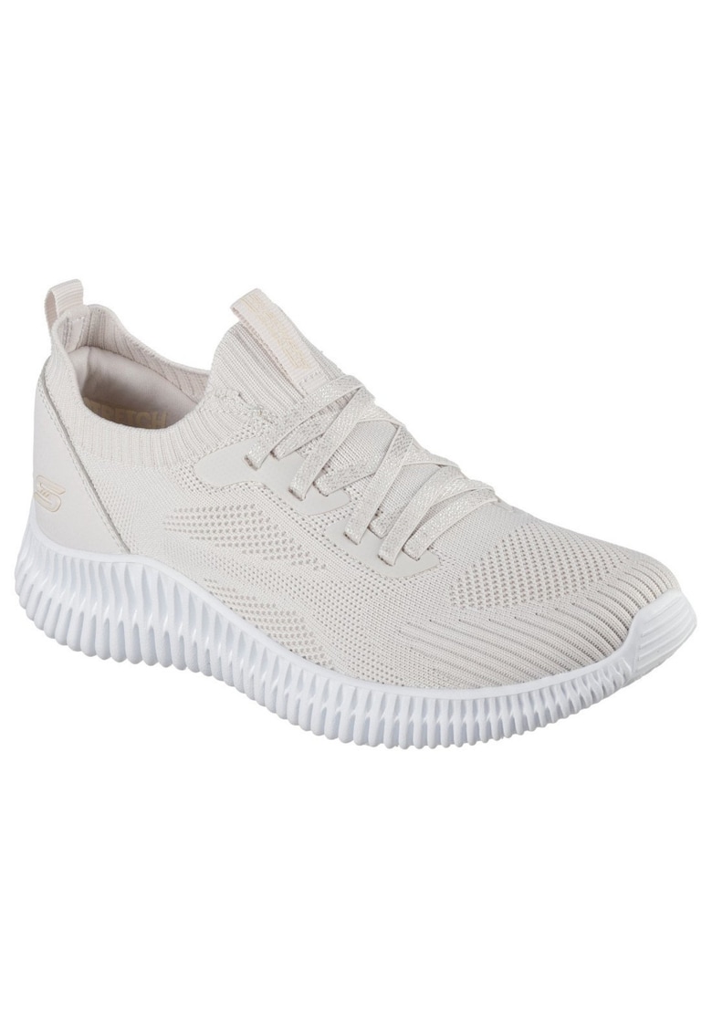 Skechers BOBS GEO LITE - DIVINE LOOK adidași de damă cu slip-on - culoare naturală 117427-NAT