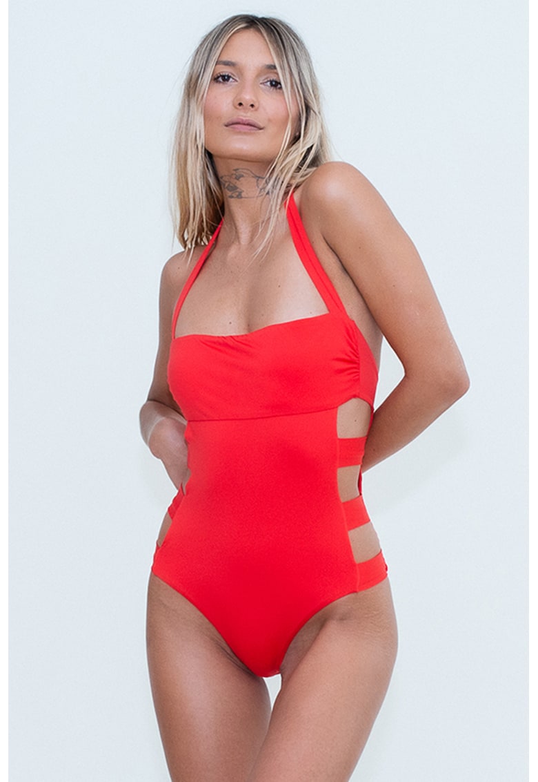 Costum de baie intreg cu decupaje laterale