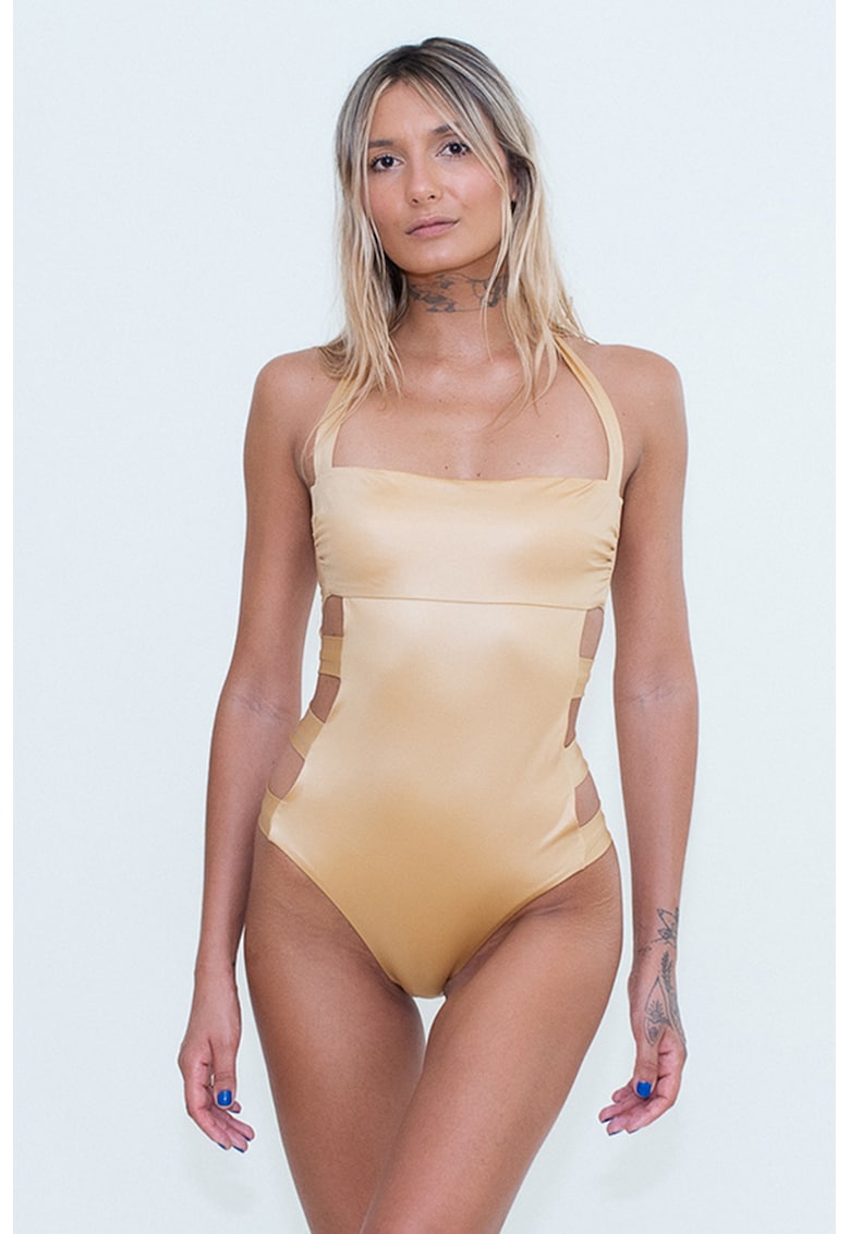 Costum de baie intreg cu decupaje laterale