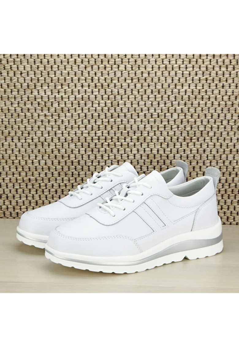 Sneakers alb din piele naturala 5089 M2 12597