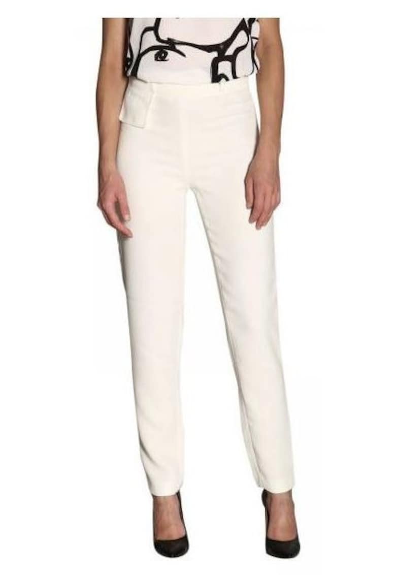 Armani Exchange Pantaloni uni slim fit cu talie inalta