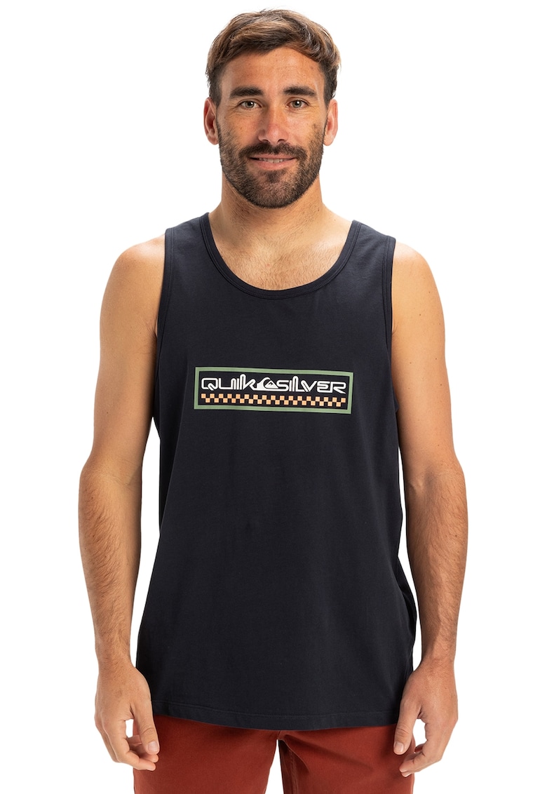 Tricou cu imprimeu text si decolteu rotund