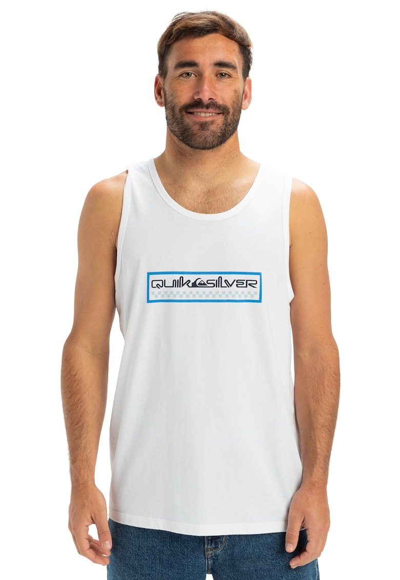 Tricou cu imprimeu text si decolteu rotund