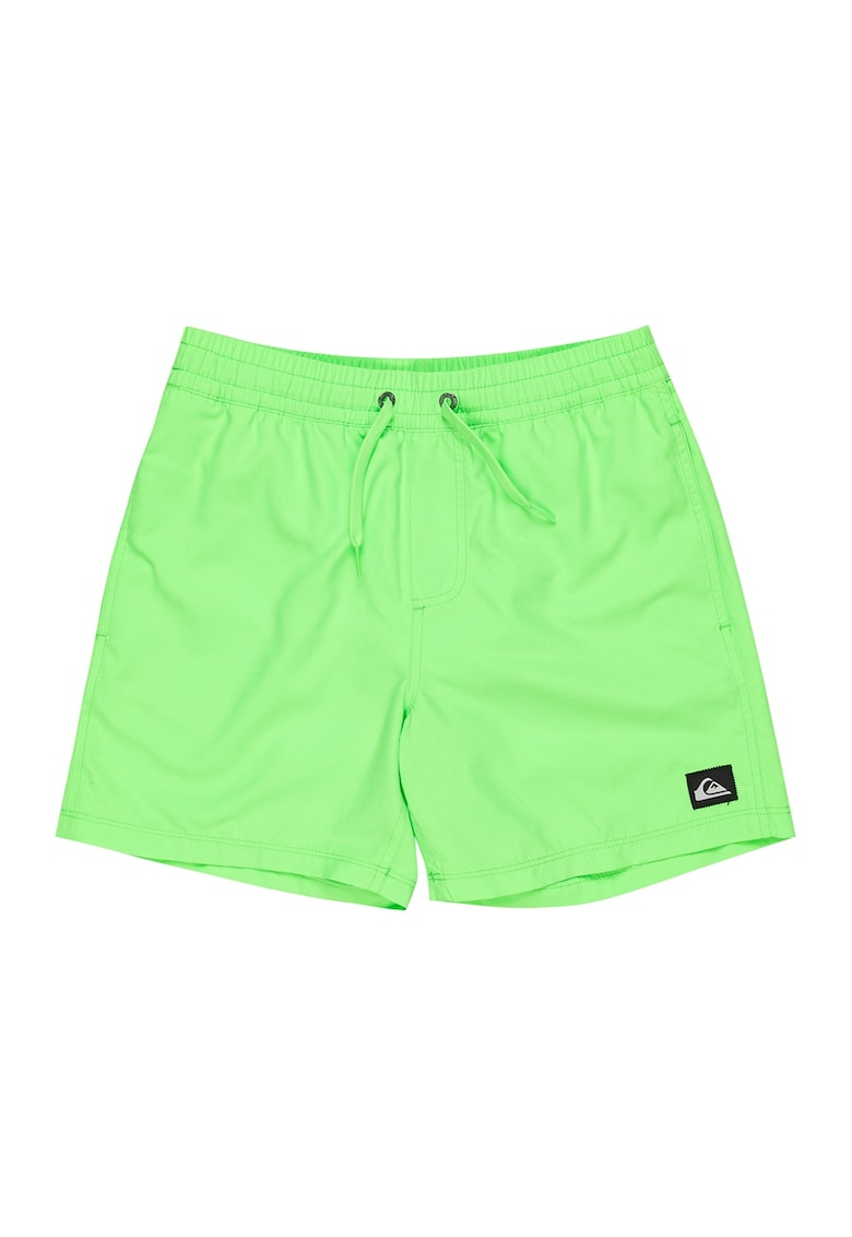 Pantaloni scurti de baie cu logo Everyday Solid - Verde lime -