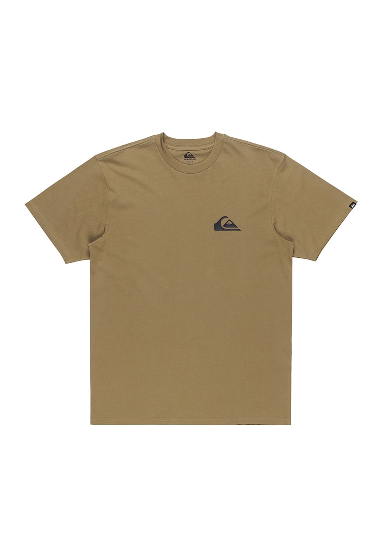 Tricou de bumbac cu logo discret Ev