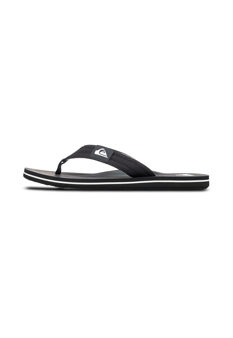 Papuci flip-flop cu logo Molokai - Negru/Negru stins/Alb murdar