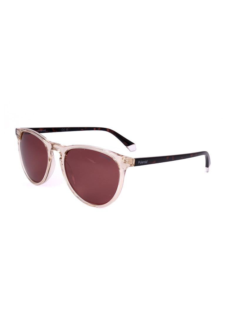 Ochelari soare pantos cu lentile polarizate - Negru/Bej deschis