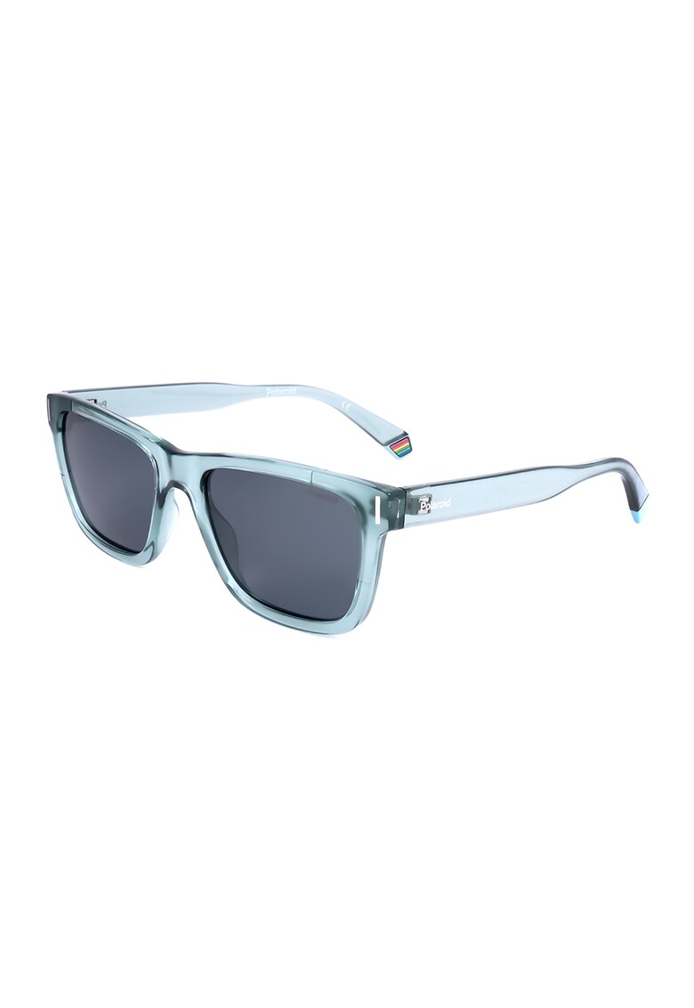 Ochelari de soare dreptunghiulari cu model unisex si lentile polarizate