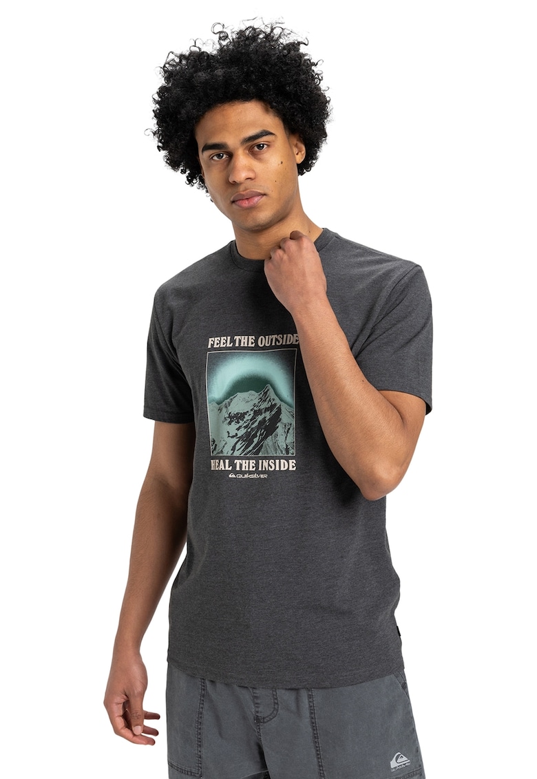 Tricou cambrat din amestec de bumbac organic