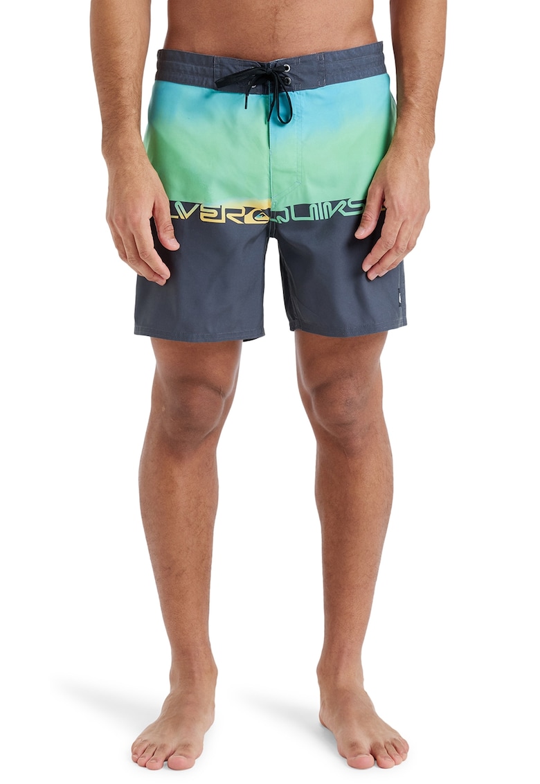 Pantaloni scurti de baie cu logo si snur