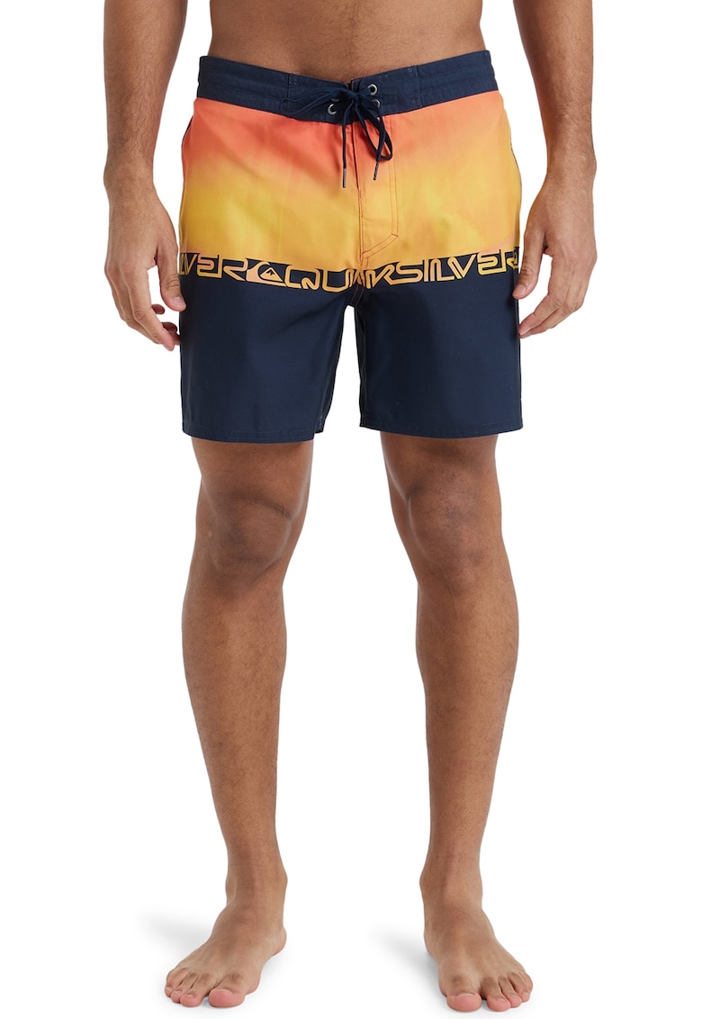 Pantaloni scurti de baie cu logo si snur