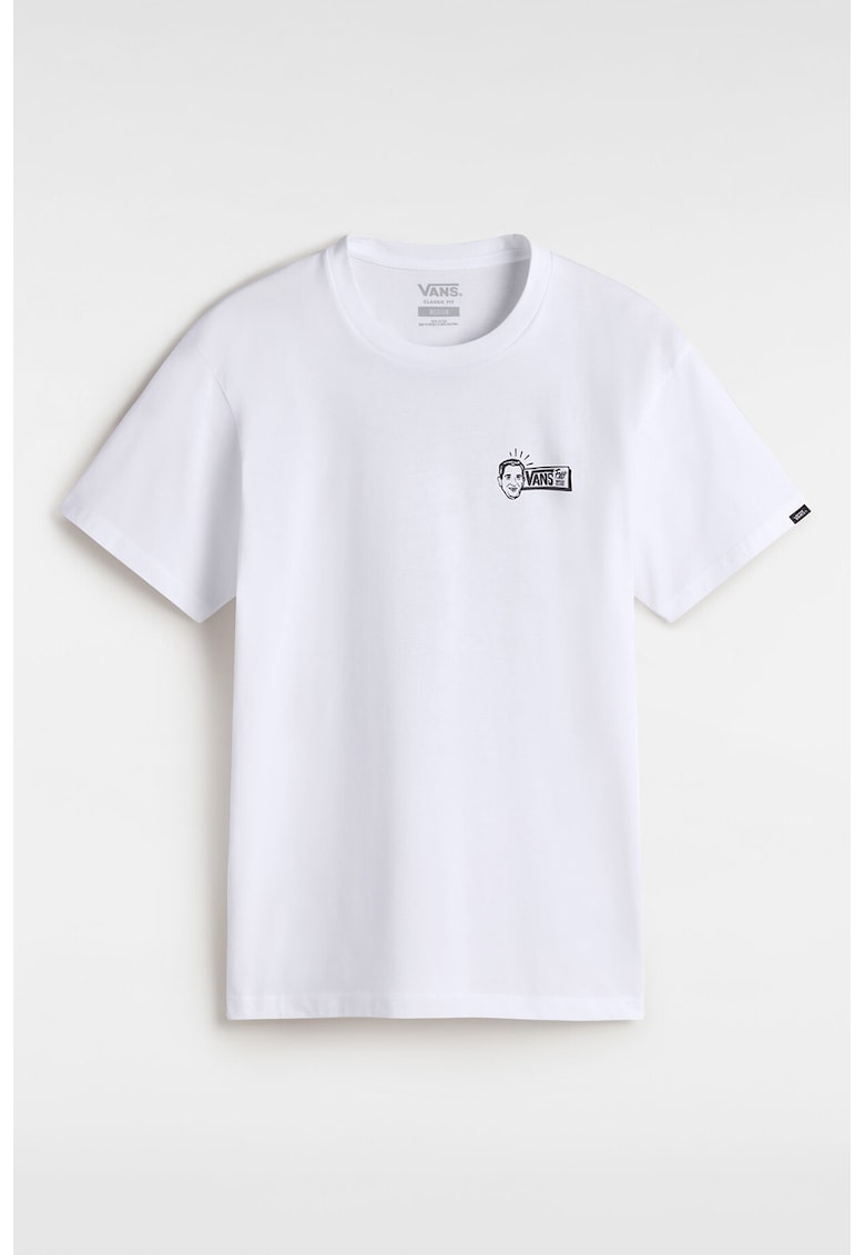 Tricou de bumbac cu design pe spate