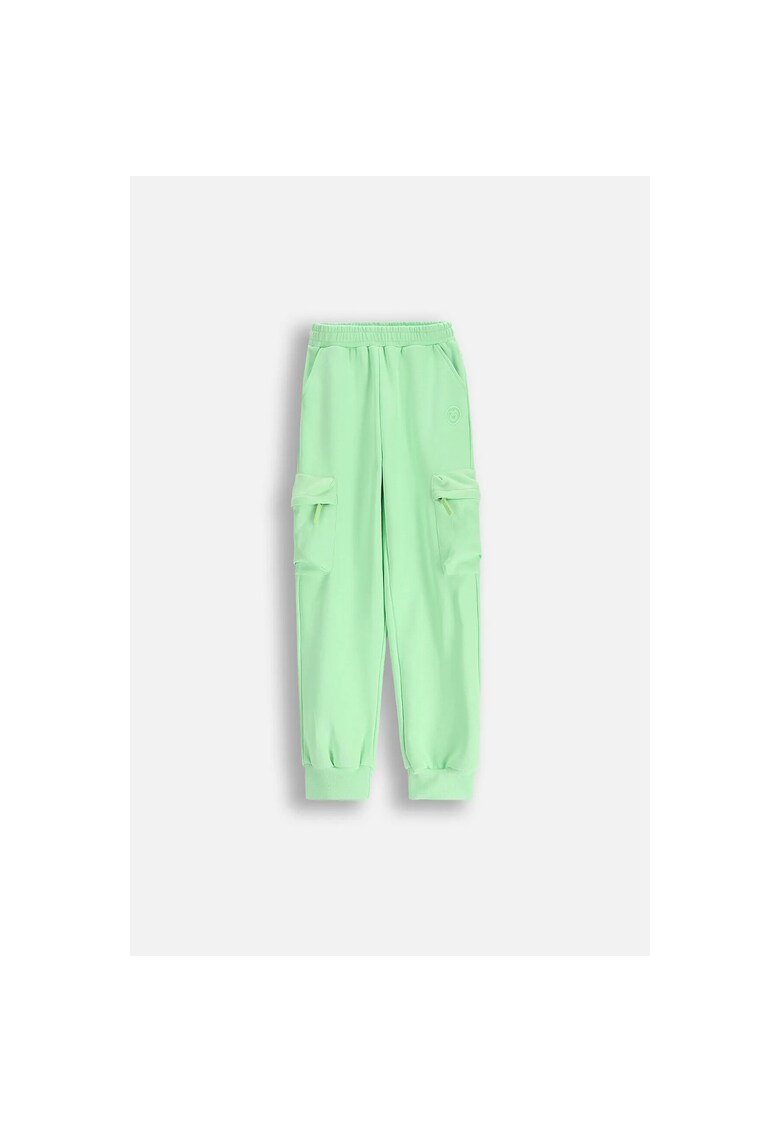 Pantaloni sport cargo cu talie elastica ajustabila