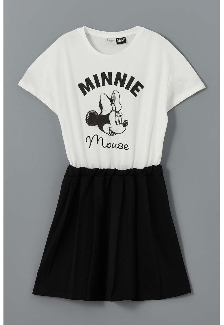 Rochie combi cu imprimeu