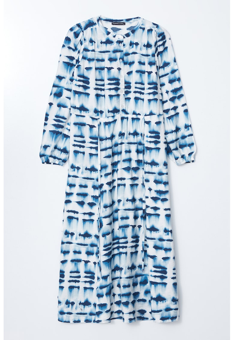 Rochie cu model si decolteu rotund