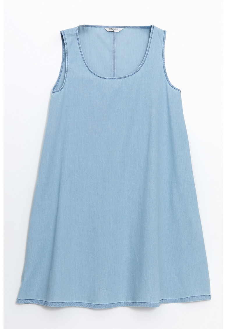 Rochie midi cu decolteu rotund