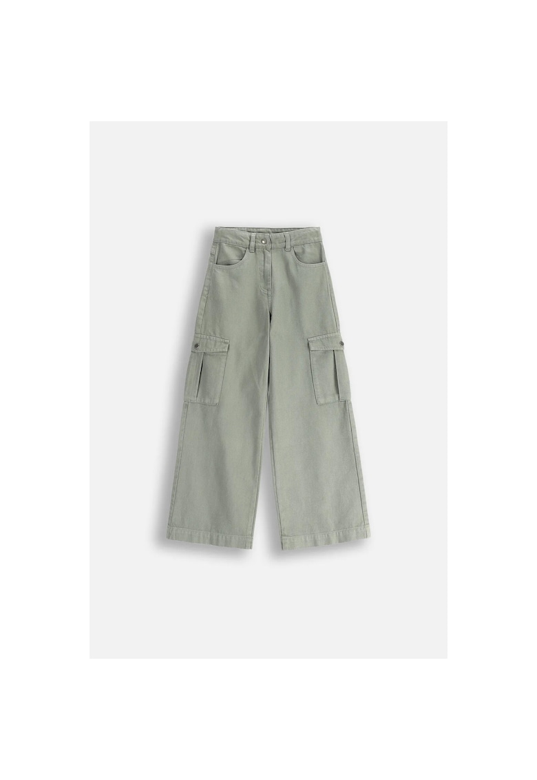 Pantaloni cargo cu croiala ampla