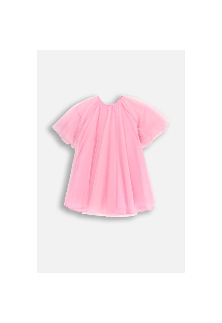 Rochie mini din tulle cu fronseuri