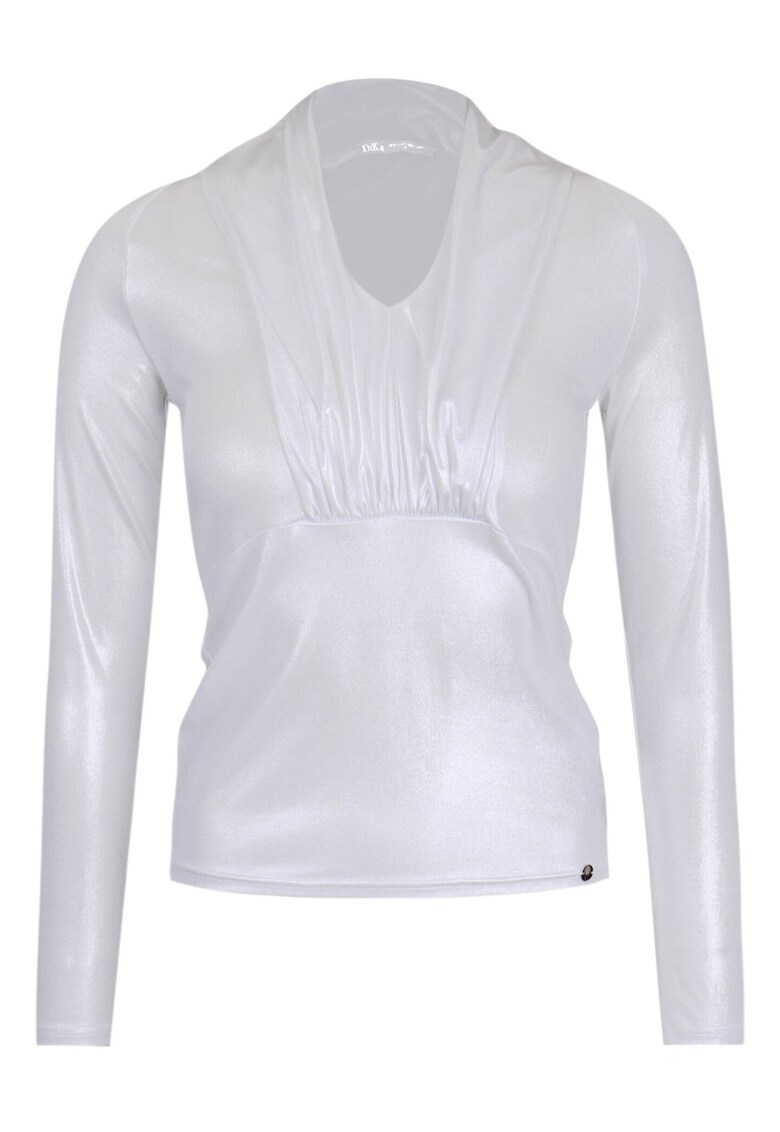 Bluza cu aspect metalizat - Gri deschis