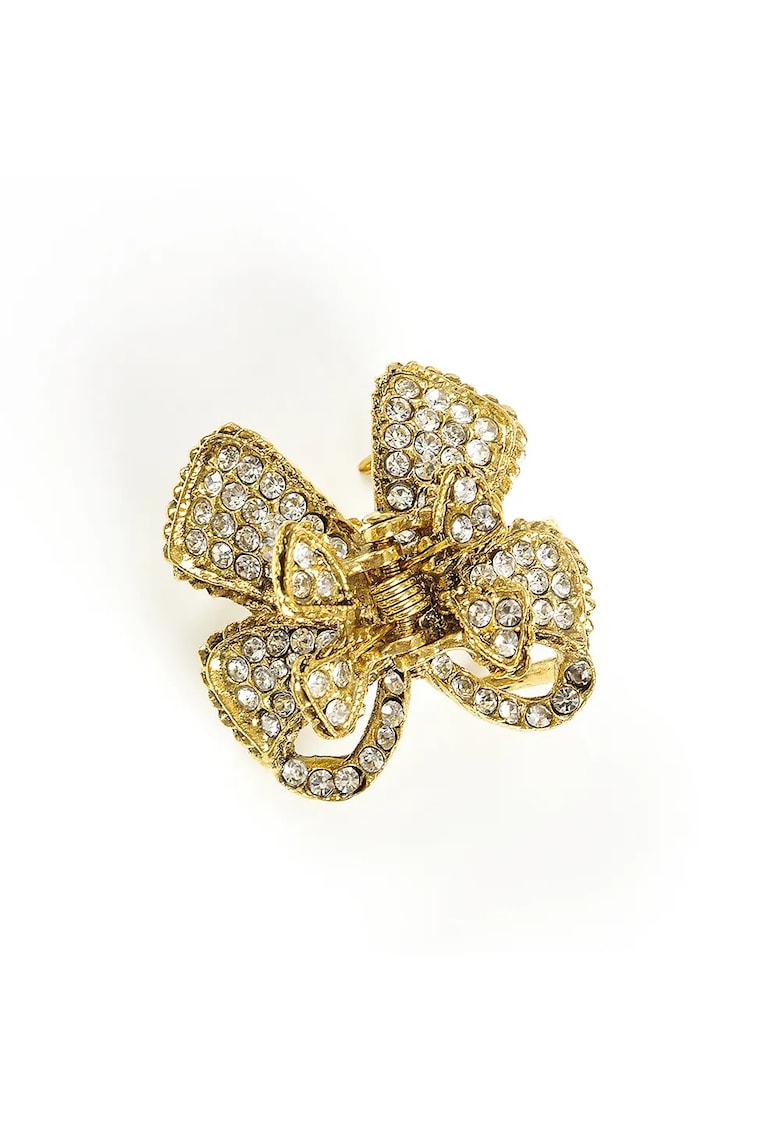 Cleste auriu cu pietre acrilice 3 cm Cleste auriu cu pietre acrilice 3 cm