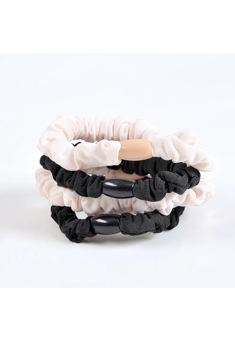 Set 4 elastice de par cu aspect satinat -  Paris