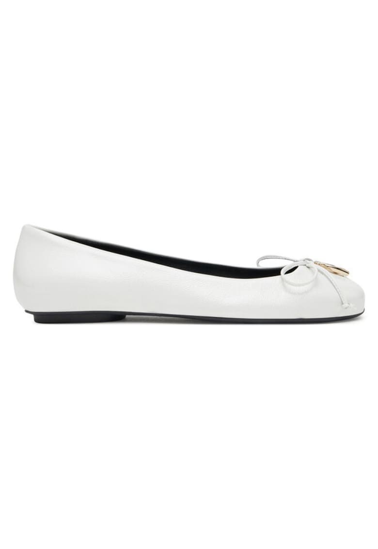Balerini 304905582 - Piele naturala - Alb - Alb