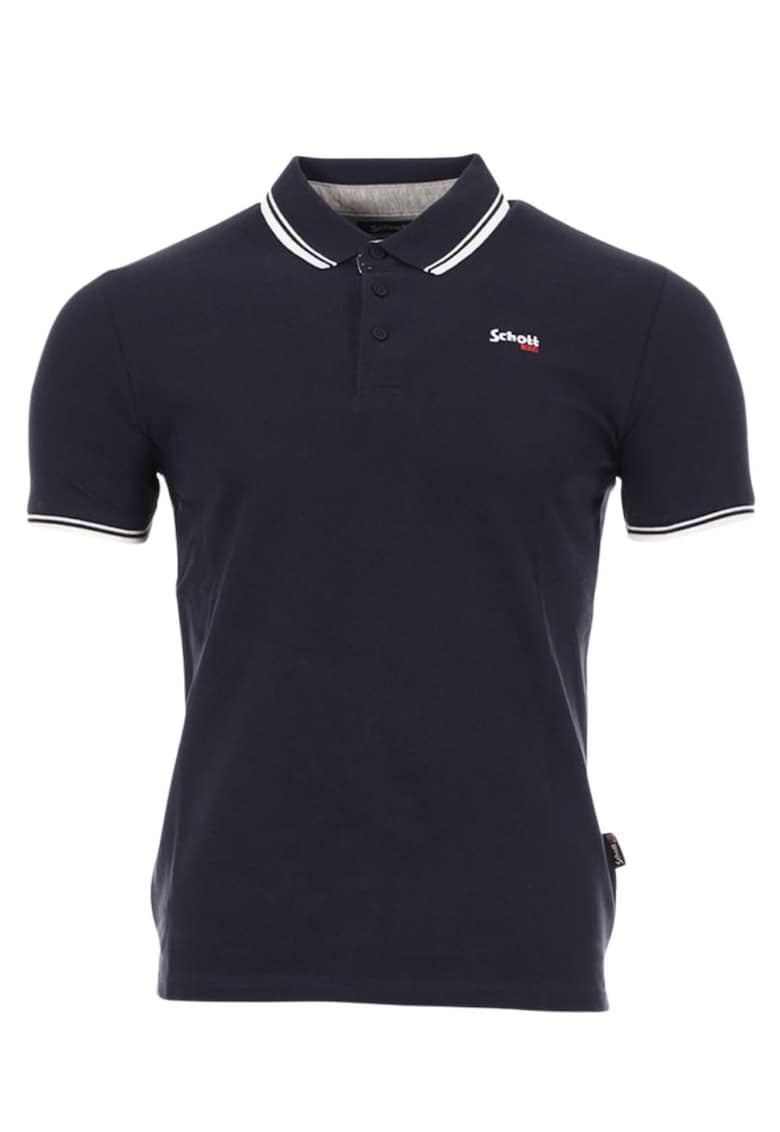 Tricou polo barbatesc bumbac - negru - design modern - maneci scurte - Tricou polo barbatesc bumbac - negru - design modern - maneci scurte -