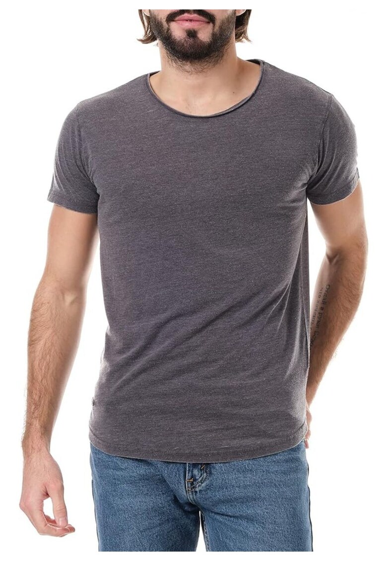 Tricou barbati  gri - bumbac - croiala lejera - stil clasic - set nou - Tricou barbati  gri - bumbac - croiala lejera - stil clasic - set nou -