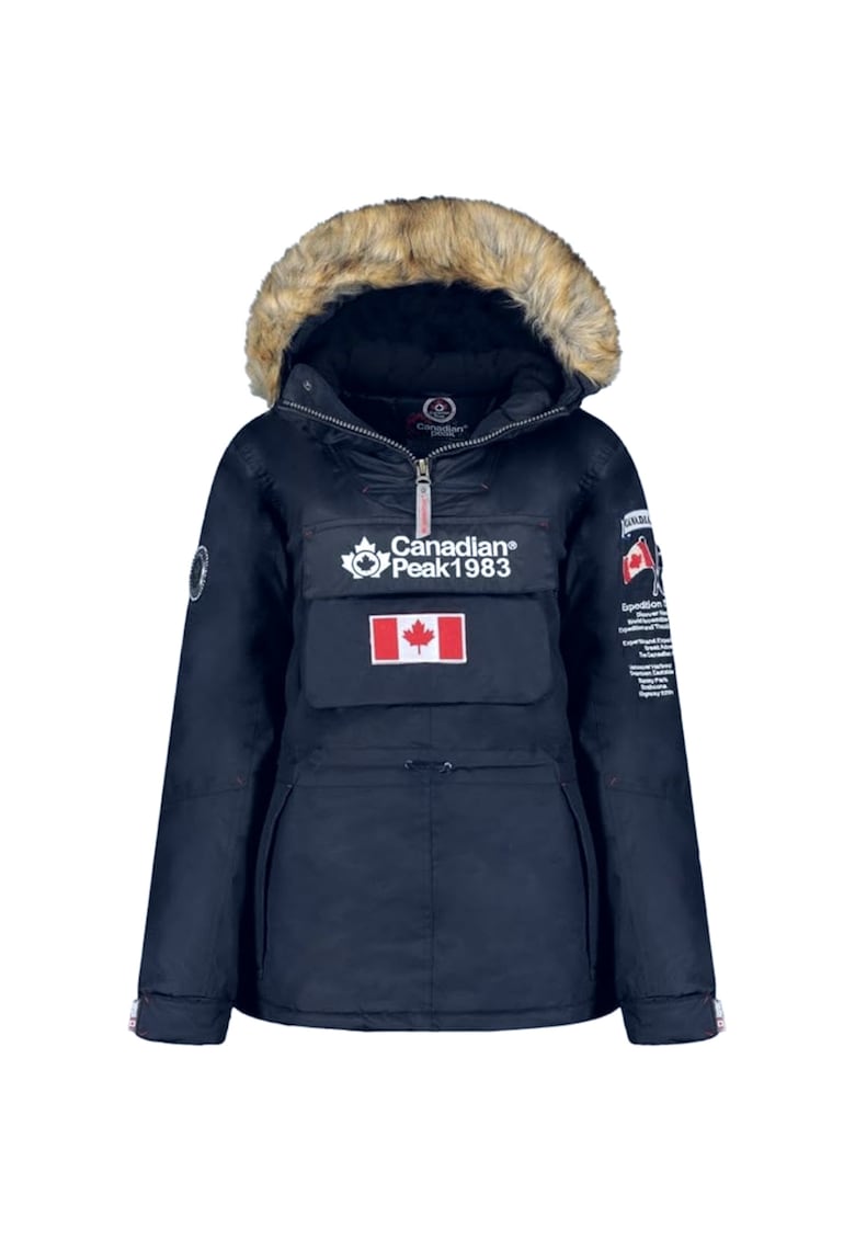 Jacheta de iarna  Banapeak pentru fete - negru 100% poliester -