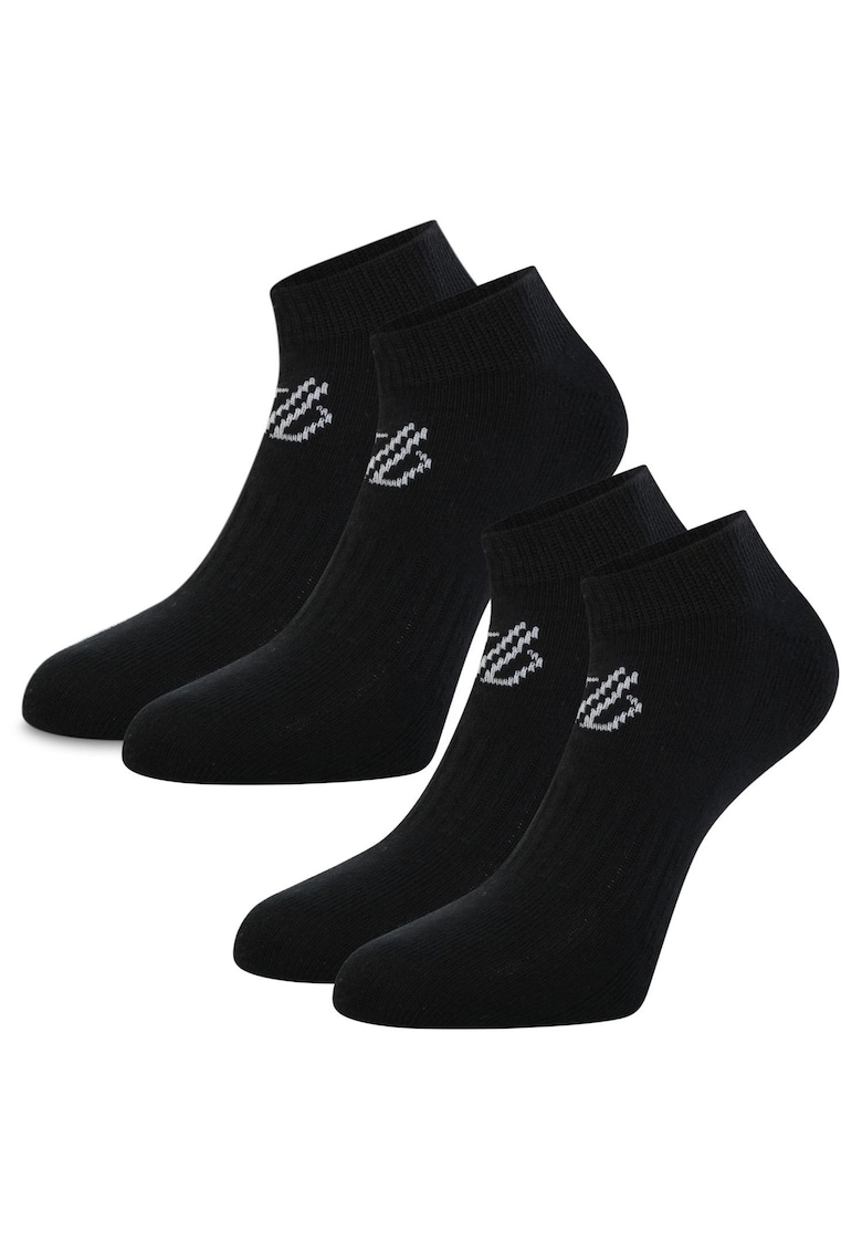 Sosete sport unisex  set 2 perechi - negru - bumbac - respirabil - Sosete sport unisex  set 2 perechi - negru - bumbac - respirabil -