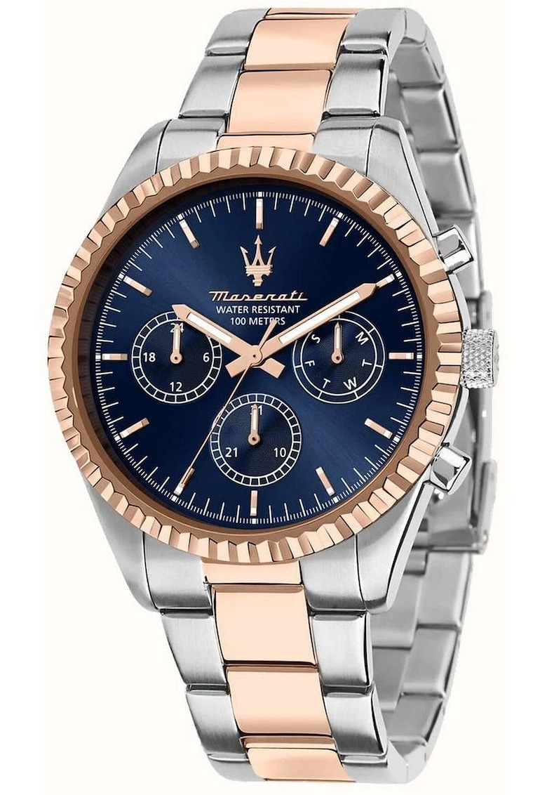 Ceas barbati Competizione - quartz - albastru-argintiu-auriu - 10ATM - 42x12mm