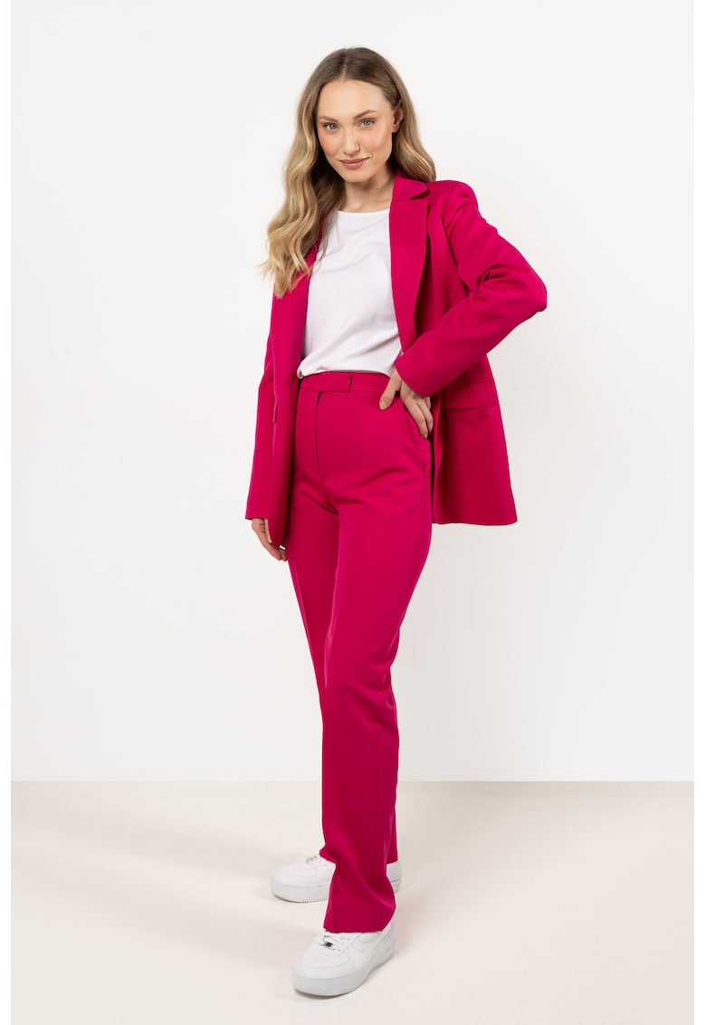 Pantaloni dama - fucsia - poliester-elastan