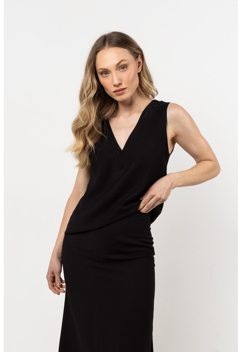 Bluza de vara cu bretele late - - Negru