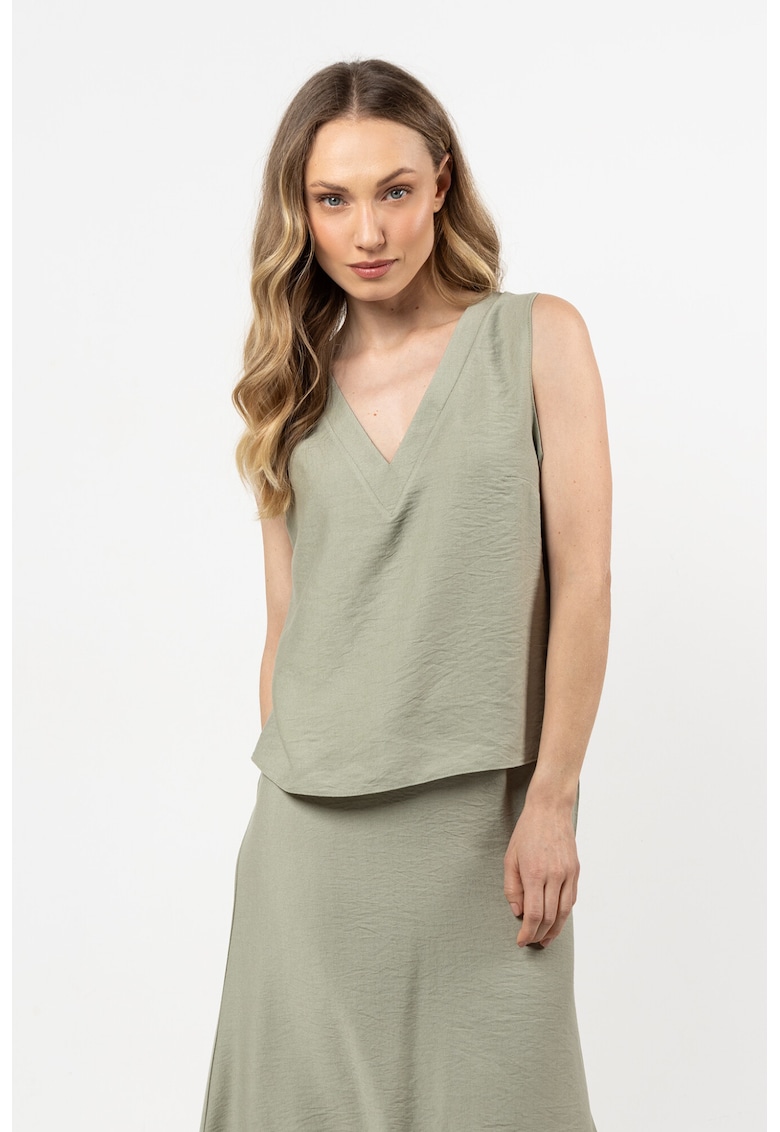 Bluza dama - raion/nailon - verde