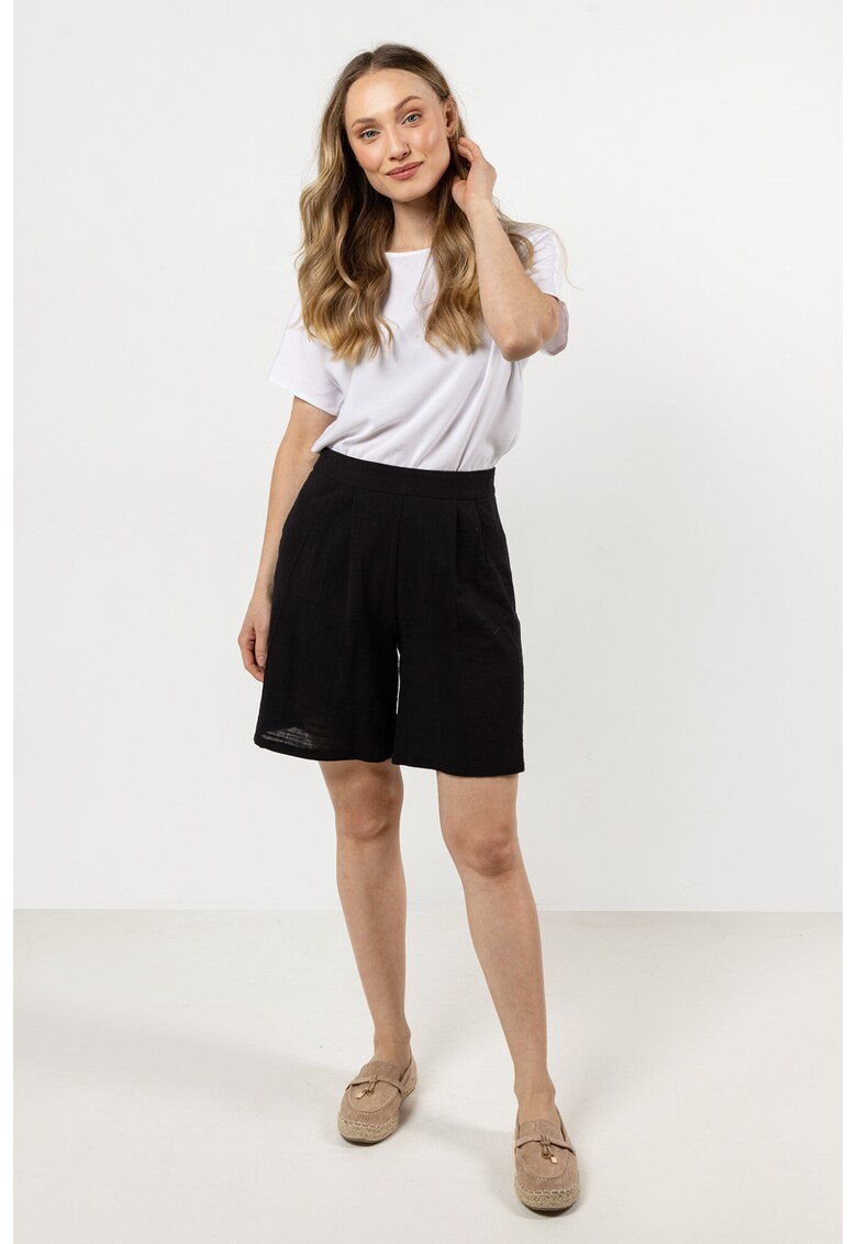 Pantaloni scurti dama - bumbac - negru