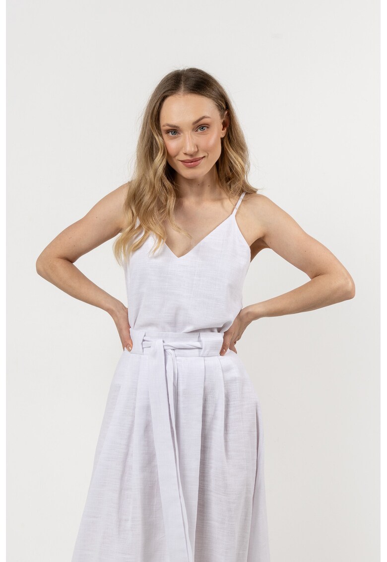 Maiou dama - alb - bumbac