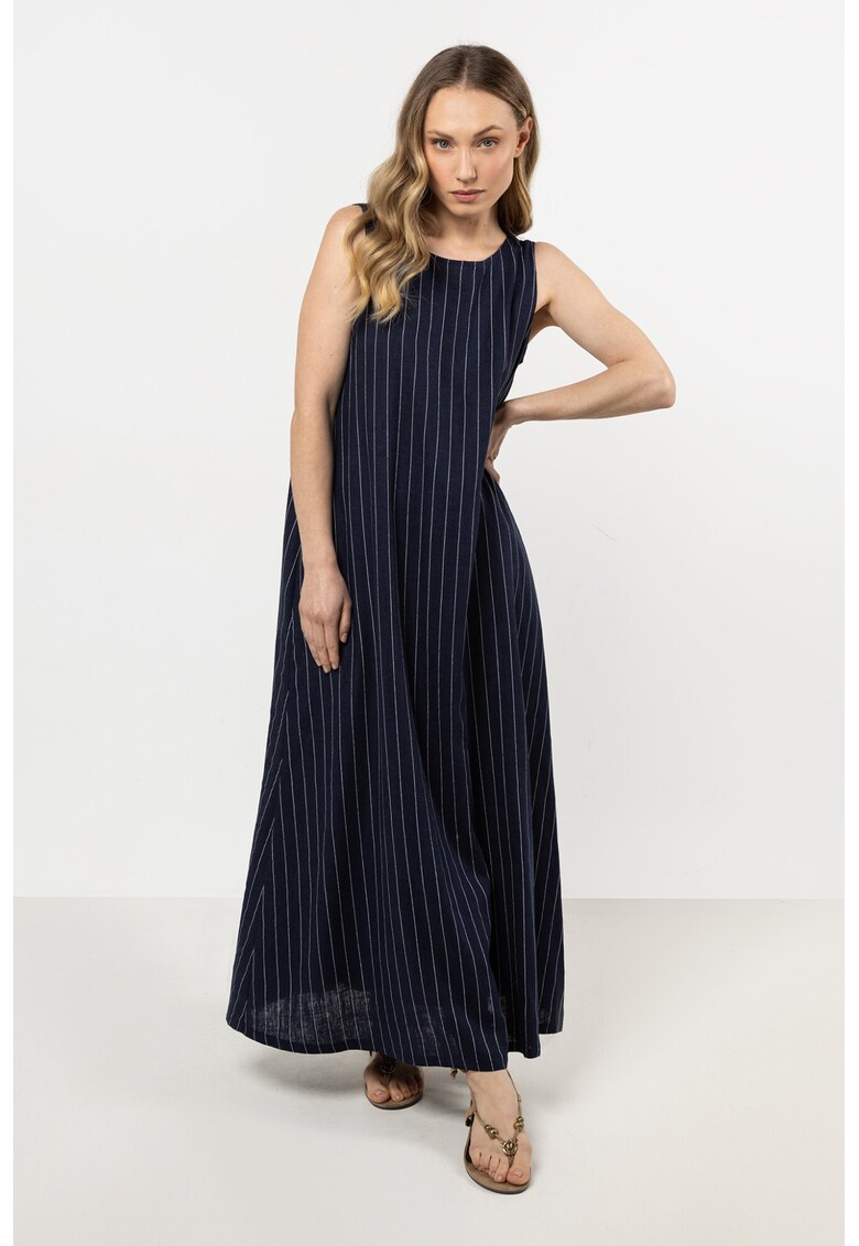 Rochie maxi bleumarin - in