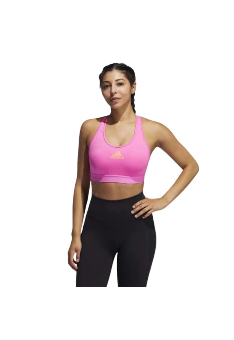 Bustiera sport  model Don't Rest Alphaskin - roz - 70% poliester reciclat - pentru femei - fara armaturi -