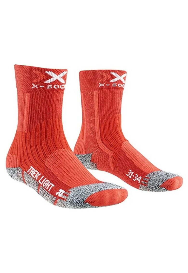 Sosete sport copii  trekking - rosu - marime 24-26 EU - set pentru baieti