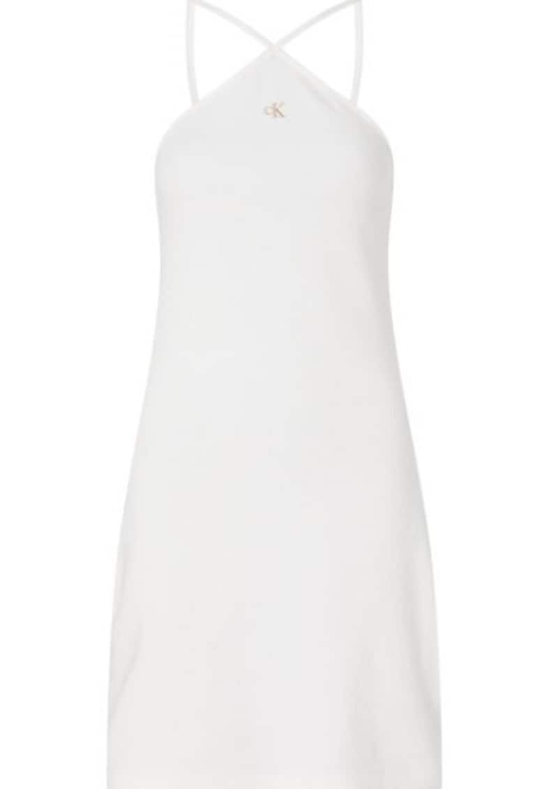 Calvin Klein Jeans Rochie din bumbac cu logo discret